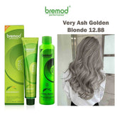 Bremod 12.88 Very Ash Golden Blonde Color With Oxidizer - 100ml+100g